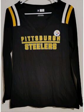 Pittsburgh Steelers Shirt Size Medium M NFL Team Apparel Football Long Sleeves